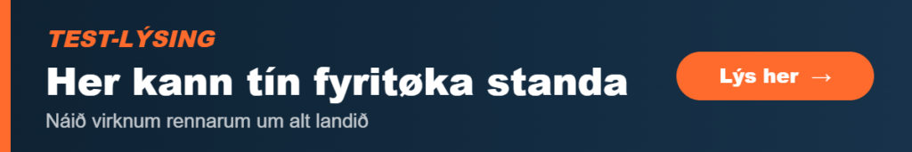 TEST – Test-lýsing (strikast)